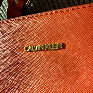 Calvin Klein Big Orange Purse